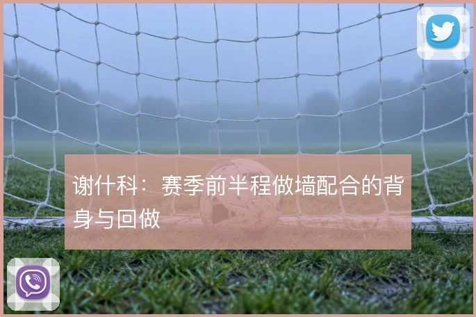 谢什科：赛季前半程做墙配合的背身与回做
